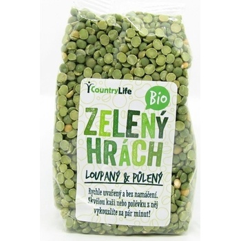 Country Life Hrach zelený polený bio 0,5 kg