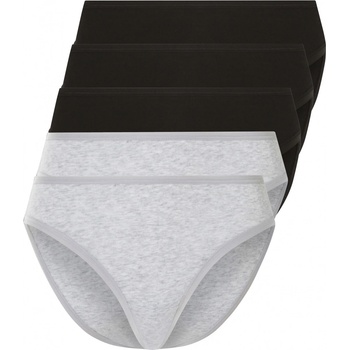 esmara Dámské kalhotky, 5 kusů černá šedá