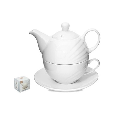 Bella Fiore Konvice porcelán 320ml + hrnek 240ml WHITE
