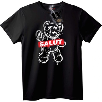 NOONEBRAND Тениска SALUT Градско Мече - XS, Black