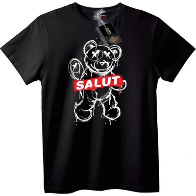 NOONEBRAND Тениска SALUT Градско Мече - XS, Black