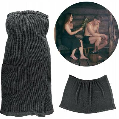 Rento Dámský kilt do sauny 85 x 145 cm černý