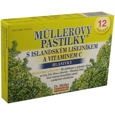 Dr. Müller Müllerovy pastilky s islandským lišejníkem a vitaminem C 12 ks
