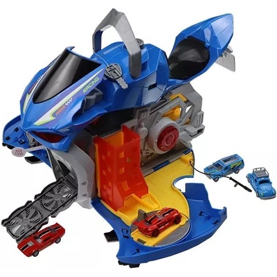 Man Yuk Toys Мотоциклет, който може да се превърне в паркинг - син (sk-120s)