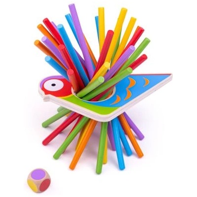 Bigjigs Toys - Дървено цветно микадо (34024)