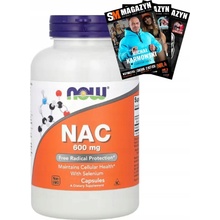 Now Foods Now NAC N-Acetyl-L-Cystein + Selen a Molybden 600 mg 100 kapslí