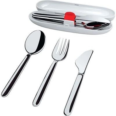 Alessi Food a porter 3 ks SA04S3.G sivá ONE SIZE