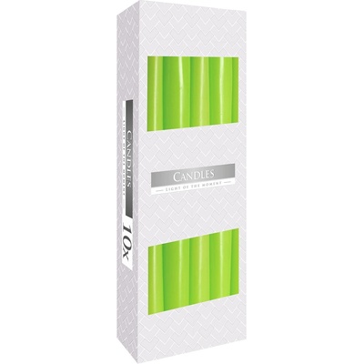 BISPOL Taper candle light green 10x53 g