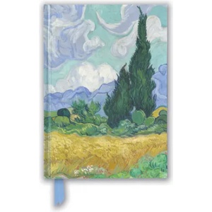 Flame Tree Publishing Vincent van Gogh: Wheat Field with Cypresses (Foiled Blank Journal) | Flame Tree Studio