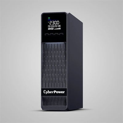 CyberPower Online S ECO UPS, 1000 VA 900 W, 2xSCHUKO, 1xIEC C13, онлайн, чиста синусоида, активен PFC, куличен модел OLS1KECR (OLS1KECR)