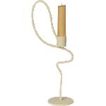 ferm LIVING Свещник за класическа свещ Valse висок 28 см кашмирен цвят (1104269431)