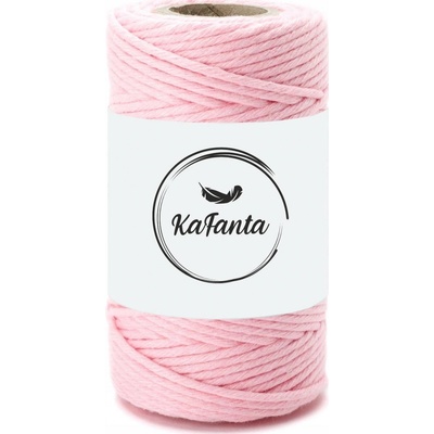 Macrame priadza KaFanta PREMIUM 2mm/50m - baby pink