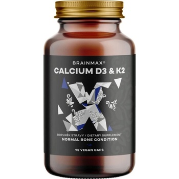BrainMax Calcium D3 K2 90 rostlinných kapslí