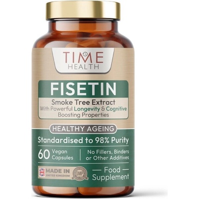 Time Health Fisetin Ultra Pure 100 mg Anti-Aging Senolytic 60 kapslí