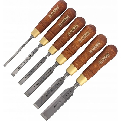 Sada plochých leštěných dlát v kazetě 6dílná WOOD PREMIUM