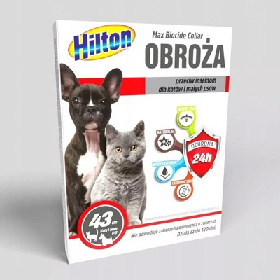 Hilton obojok proti blchám a klešťom s margosou 43 cm