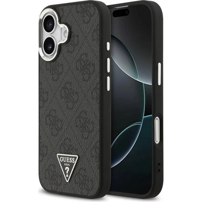 GUESS Калъф Guess 4G Triangle Logo MagSafe за iPhone 17 - черен