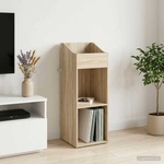 vidaXL Шкаф за грамофонни плочи Дъб сонома 36 x 36 x 95, 5 см (8012828)