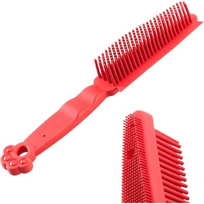Ferplast Dog Brush - Двойна четка за кучета за премахване на мъртва козина, 4 x 4 x h 27 см