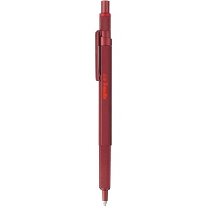 rOtring 600 Ballpoint Pen | Medium Tip | Black Ink | Red Barrel | Refillable - 2114261 (2114261)