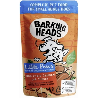 Barking Heads Little Paws Lickin' Chicken & Turkey 150 g