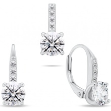 Brilio Silver Elegantní stříbrný set šperků se zirkony SET274W