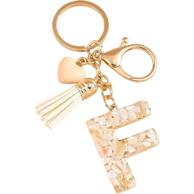 HARAHU Ключодържател Азбука - f / Бяла kp37802 (37802)