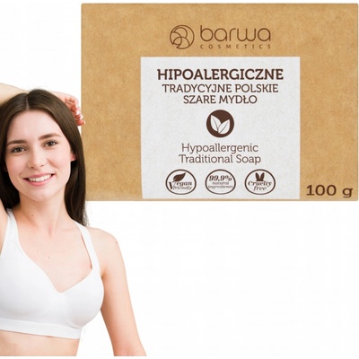 Barwa Natural Hypoallergenic tuhé mydlo pre citlivú pokožku 100 g