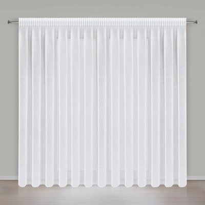 EUROFIRANY ZÁCLONA NA PÁSCE ELPIDIA 350X250 CM BÍLÁ