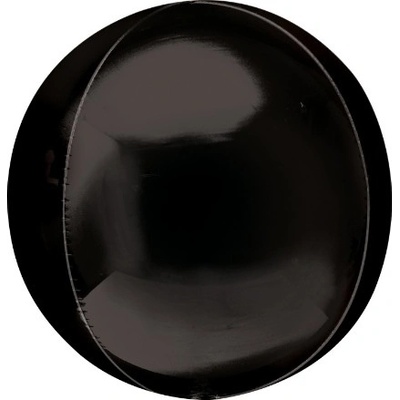 Anagram Foliový balonek jumbo koule Orbz XL černý 53 cm