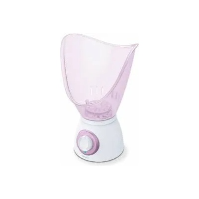 Beurer Сауна за лице и парен инхалатор Beurer, 3-в-1: почистване на лице, ароматерапия и инхалация, 2 нива на мощност, Мерителна чаша, Бял/Розов, 60503_BEU