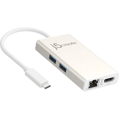 j5create Мултипортов USB-C адаптер j5Create JCA374, HDMI, Ethernet, U (J5-JCA374)