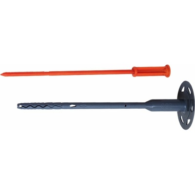 Talířová hmoždinka s plastovým šroubovacím trnem, podloží A,B,C,D,E TK-PXP-PV – Rozměr: 8 x 240 mm