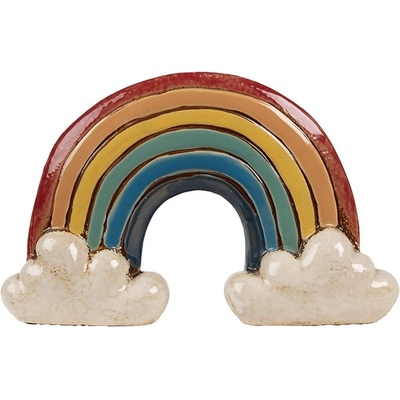 Clayre & Eef Planter 26x9x16 Cm Red Ceramic Rainbow 26x9x16 cm