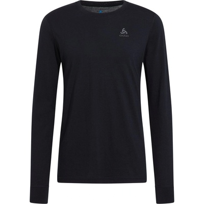 Odlo Men's Merino Long-Sleeve Baselayer Top - Black