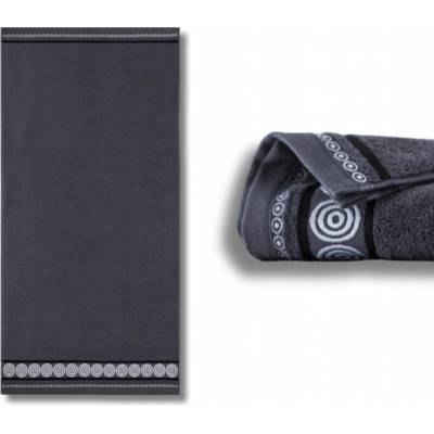 Zwoltex Rondo velká osuška 70 x 140 cm egyptská bavlna grafit