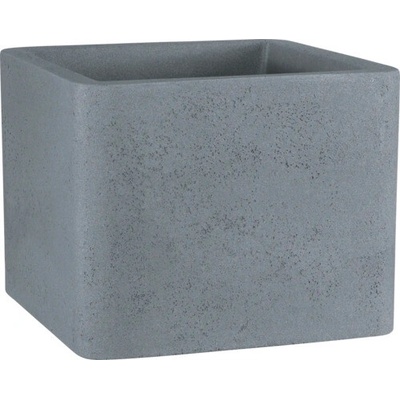 Geli Kvetináč plastový Cube kvadrát 38 x 38 x 33 cm svetlý betón