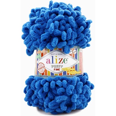 Alize příze Puffy Fine 637 modrá jeans