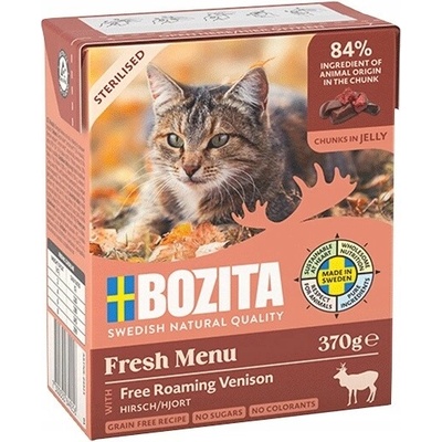 Bozita Sterilised Kúsky v želé s divinou 370 g