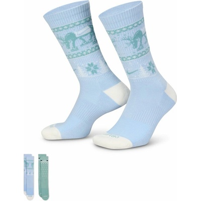 Nike HV6939-903 EVERYDAY PLUS CUSHIONED 2 PAIRS modré