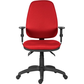 Antares Работен стол Antares 1540 ASYN BR16, до 130кг, дамаска, асинхронен механизъм, коригиране на височината, заключване в позиция, червен (1540-ASYN-BR16-D3)