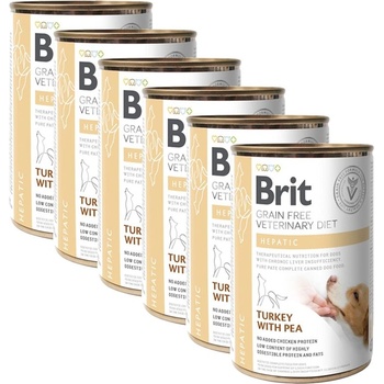 Brit Брит Ветеринарни Диети GF куче Хепатик 6 x 400 г