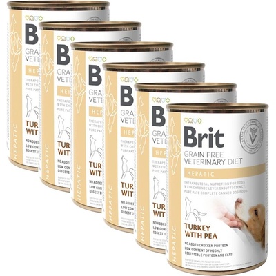 Brit Брит Ветеринарни Диети GF куче Хепатик 6 x 400 г