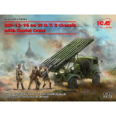ICM BM-13-16 on W.O.T. 8 chassis w. Soviet Crew 1:35