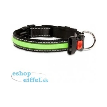 KAR Obojek nylon LED USB nabíjecí