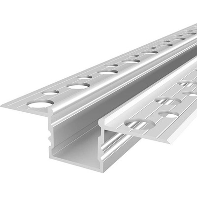 T-LED LED profil do sádrokartonu - SDK1 stříbrný 1m 095170