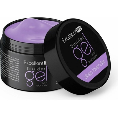 Excellent Pro stavební Uv Led gel s tekutou pamětí deep lavender 15g