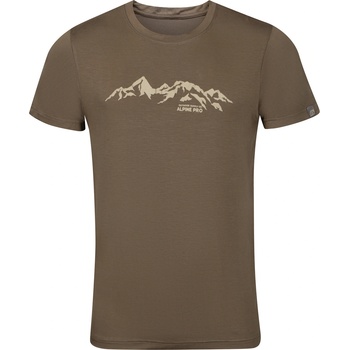 ALPINE PRO Мъжка функционална тениска с антибактериална обработка ALPINE PRO LYOR каменно сиво вариант pa ALPINE PRO | Kafyav Bezhov | МЪЖЕ | L