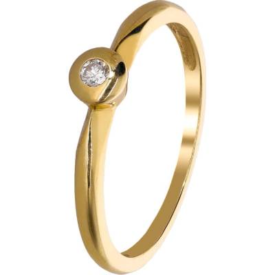 Zlaton Prsten žluté zlato s diamantem 000192202237