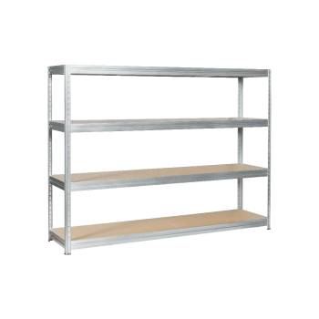 Carmen Метален стелаж MEGA 177x240x60 см, до 450 кг на рафт - цинк